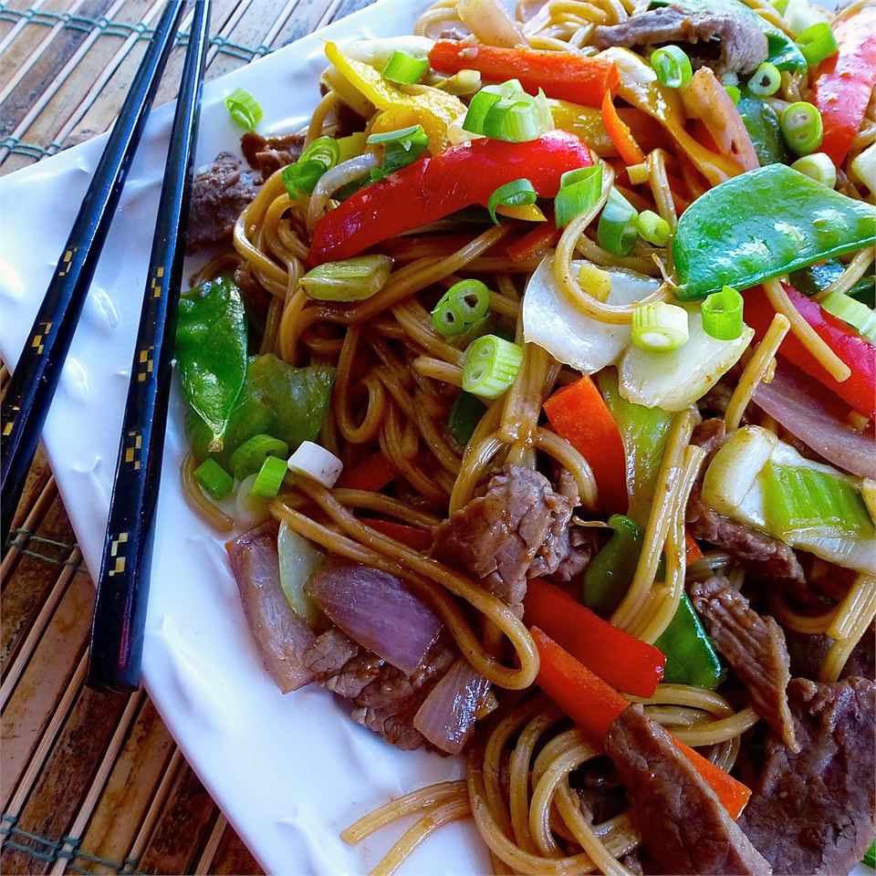 thịt bò Lo Mein