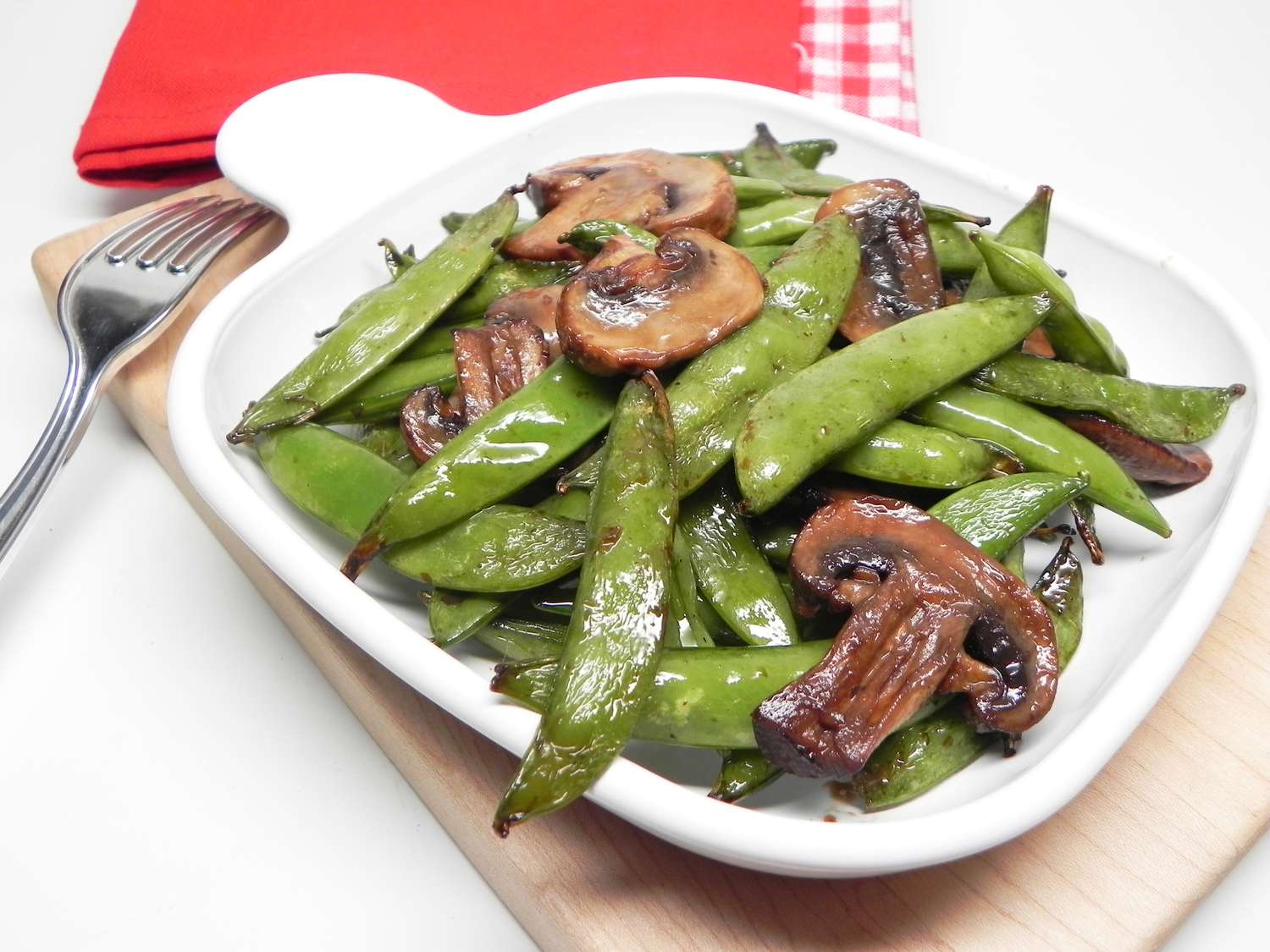 Air Fredy Teriyaki Snap Peas và nấm