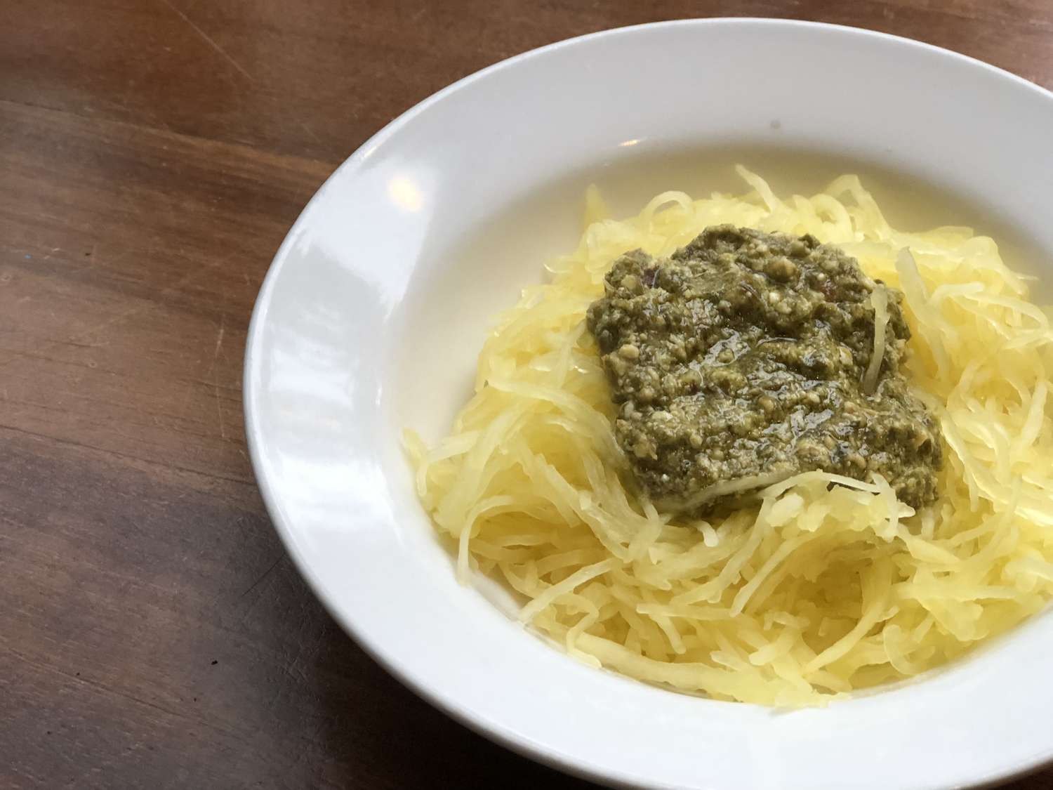 Instant Pot Vegan Spaghetti Squash With Pesto