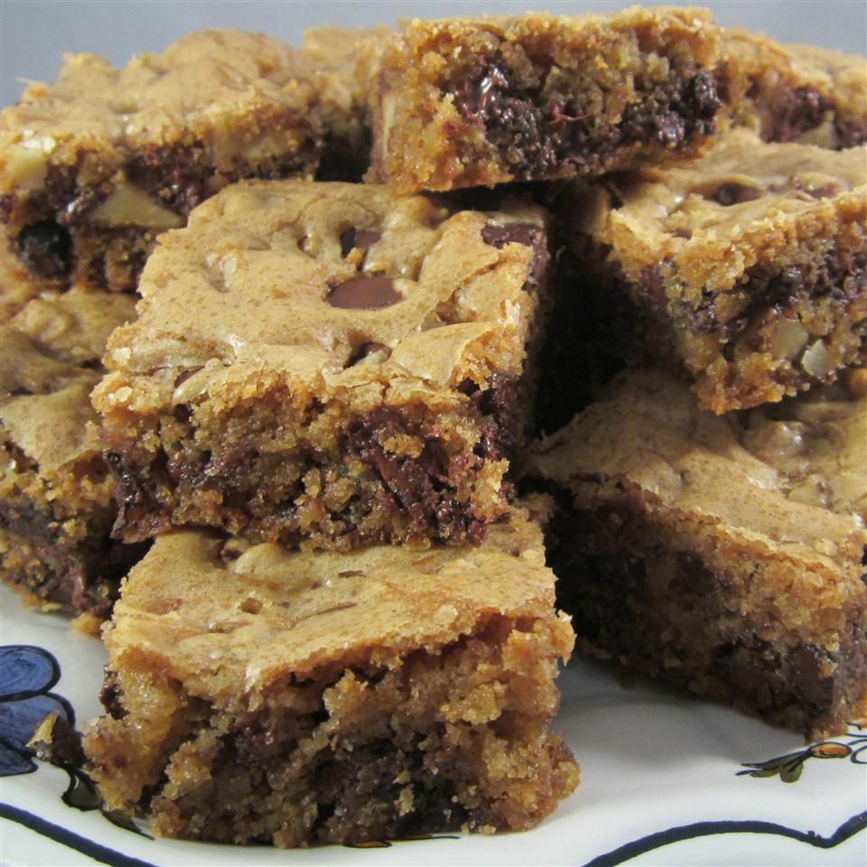 Kirstens Dark Chocolate Chip Cookie Bars