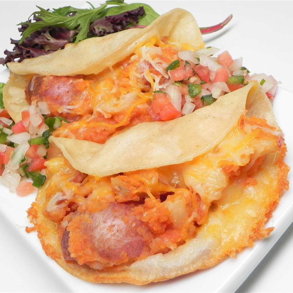 Phô mai nấm và tacos khoai tây