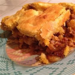 BBQ macaroni nướng với topping cornbread