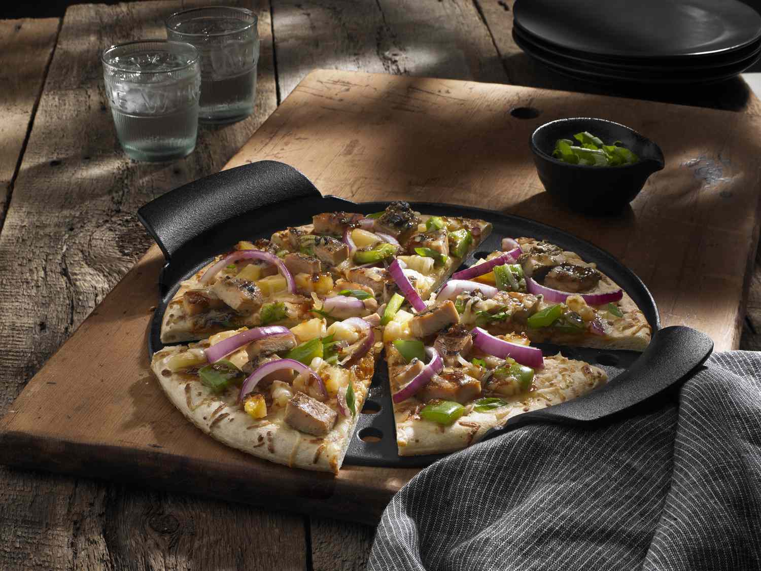 Johnsonville Flame nướng pizza gà teriyaki