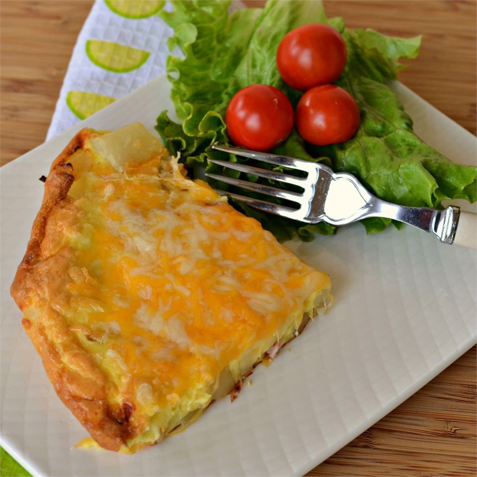 Ham và trứng frittata