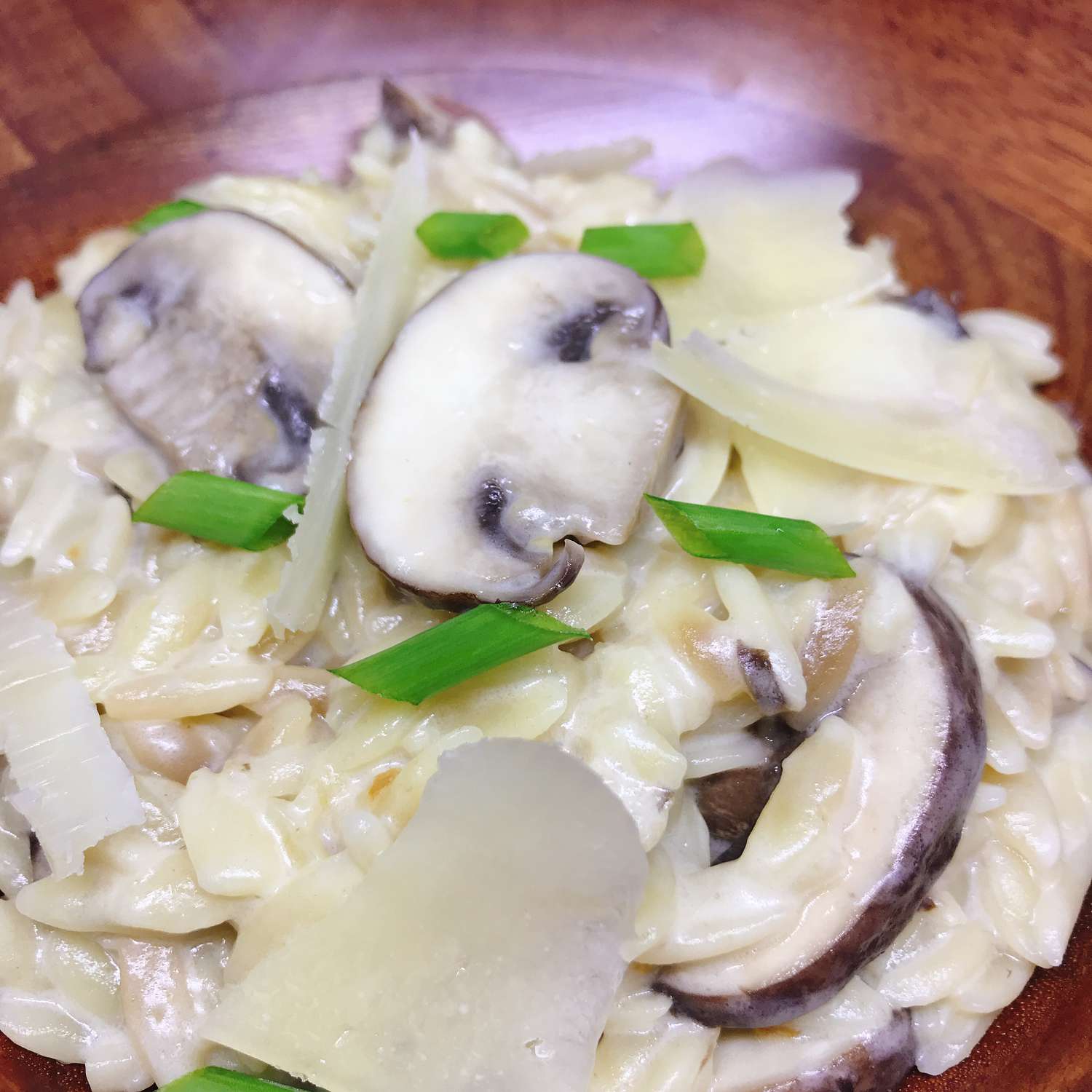 Instant Pot Creamy Mushroom Orzotto