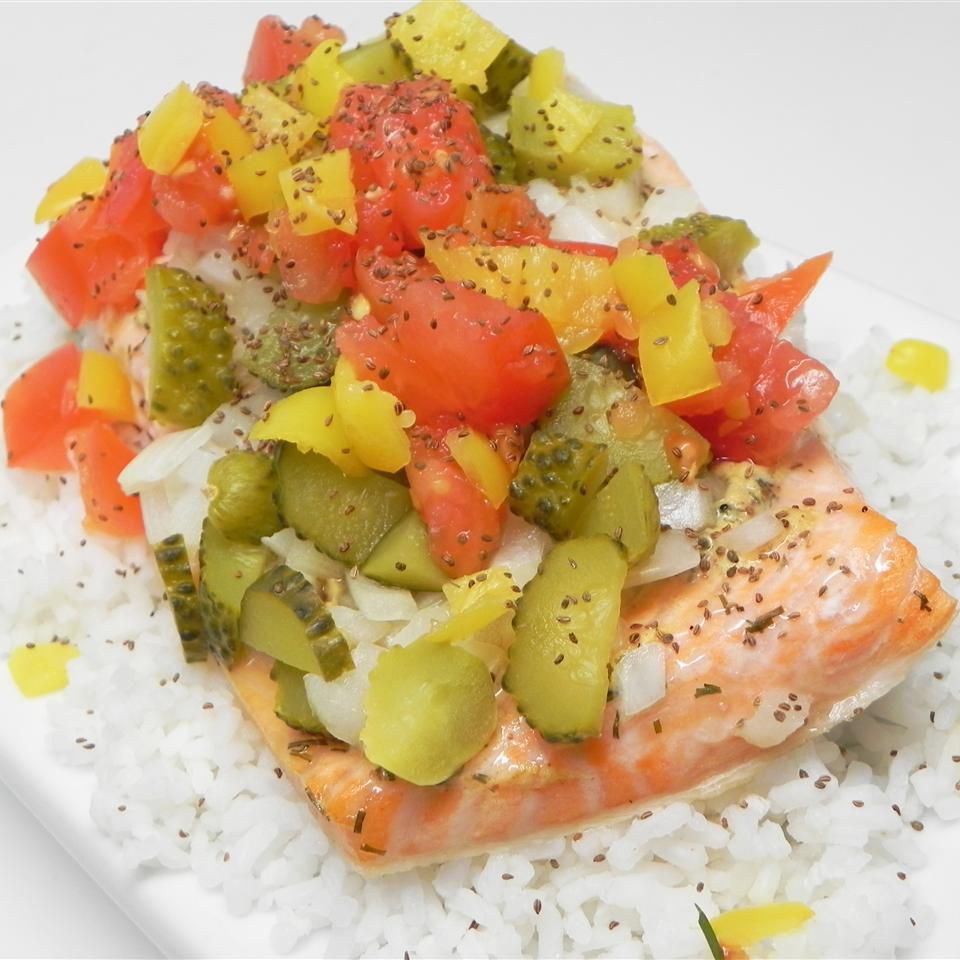 Chicago Hot Dog Style Salmon