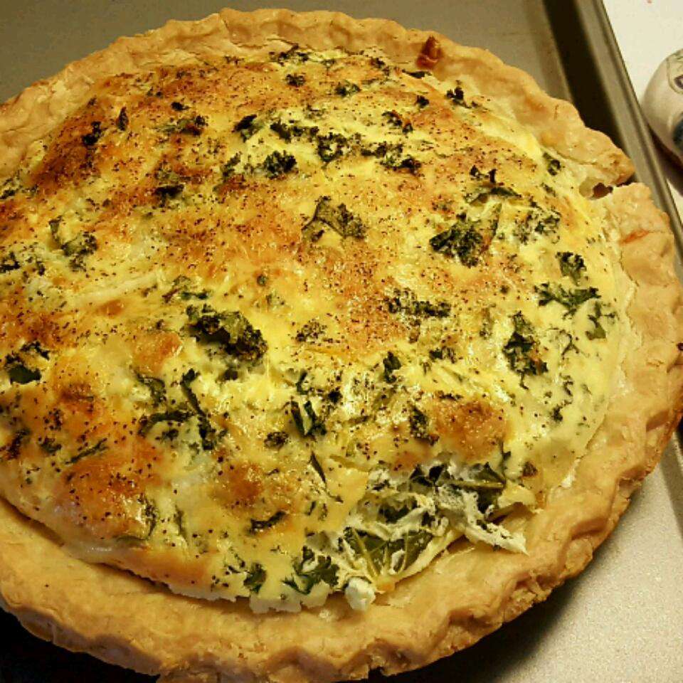 Cheesy Kale Quiche