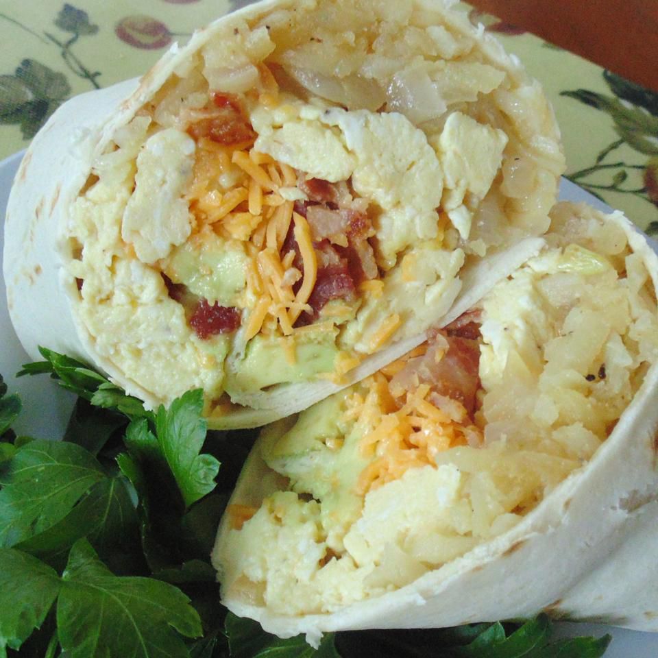 Flannerys Bacon Avocado Burritos