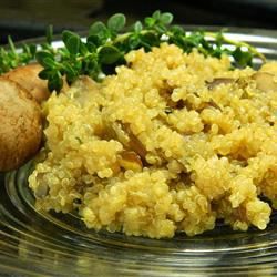 Quinoa pilaf với nấm