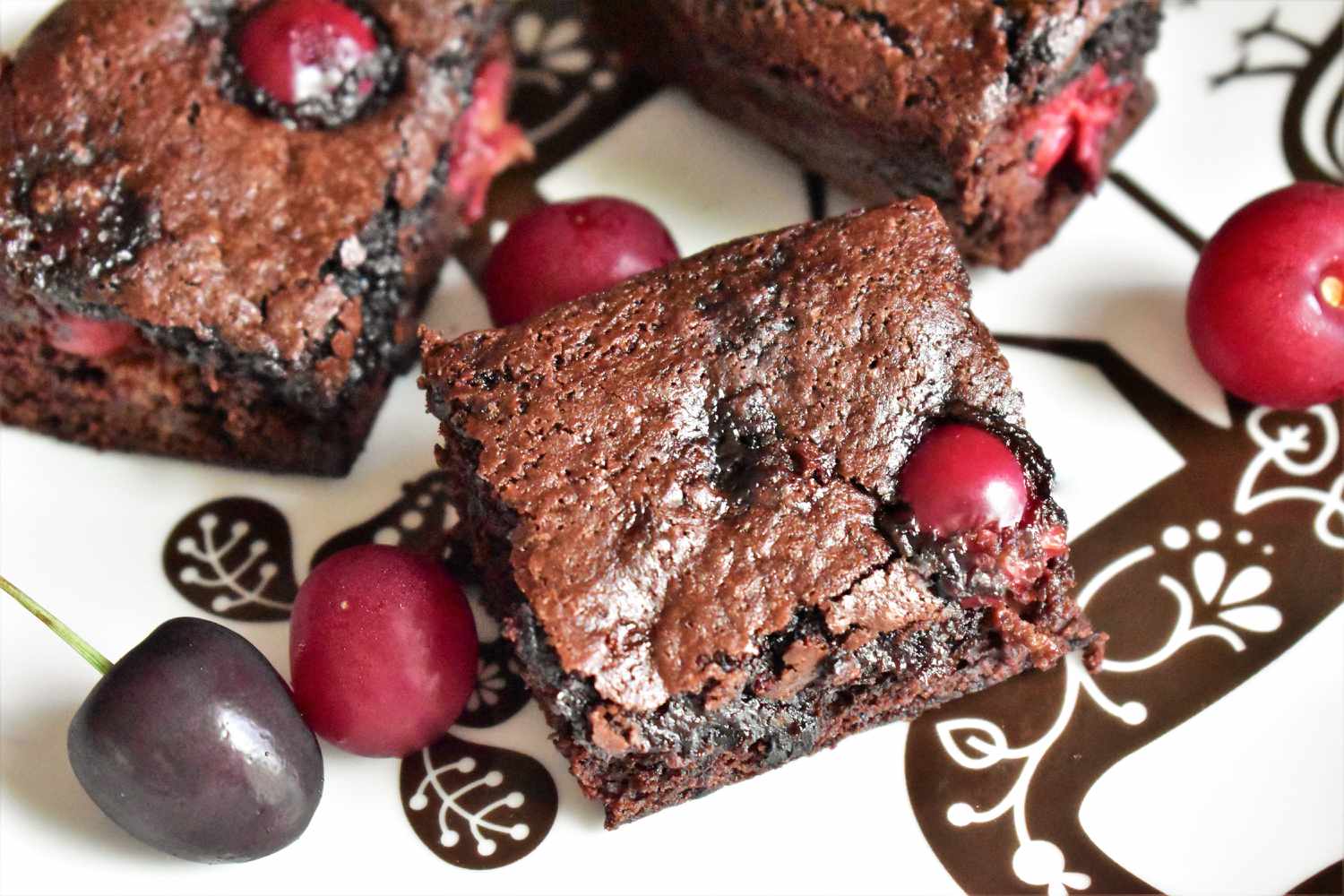 Anh đào brownies từ đầu