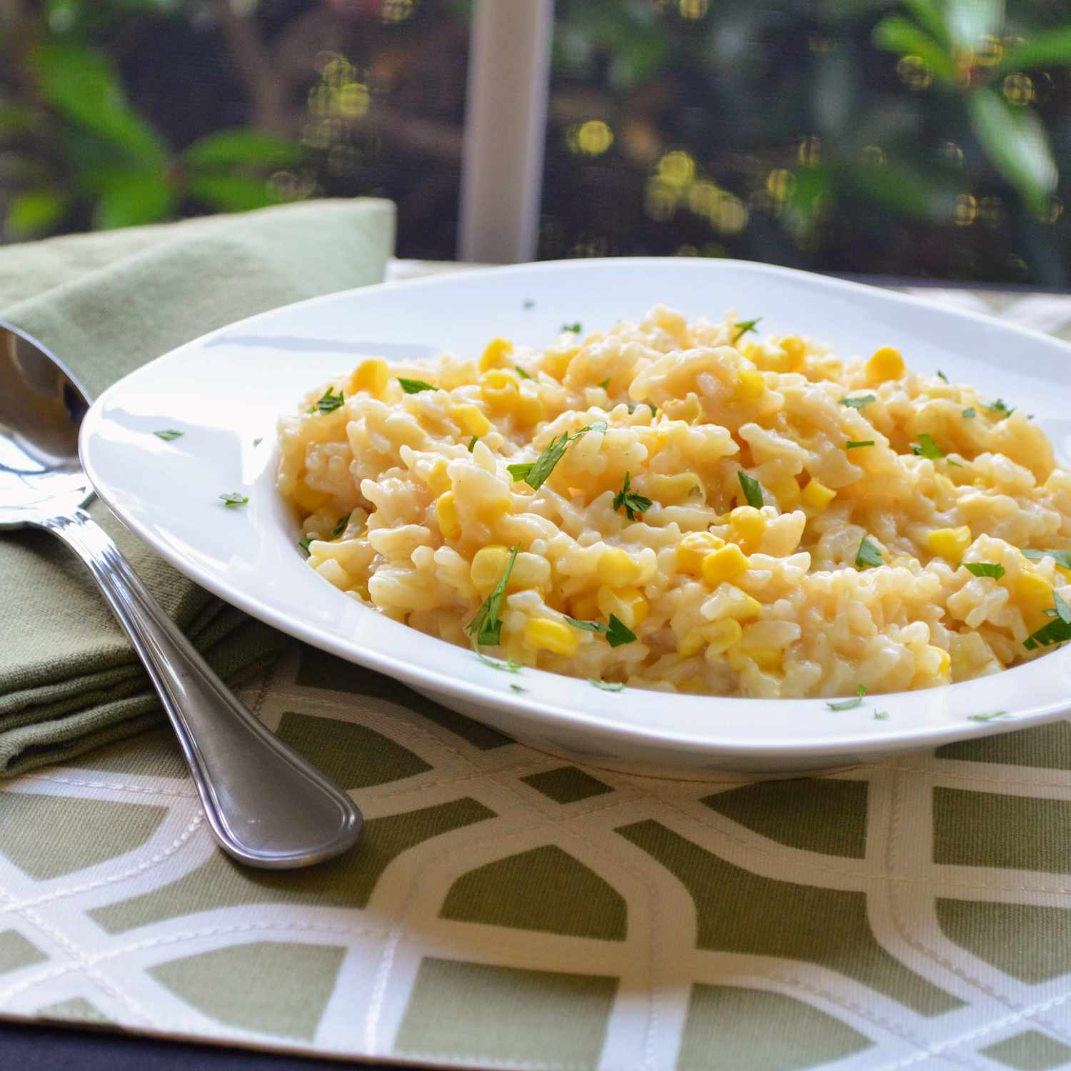 Instant Pot Fresy Corn Risotto