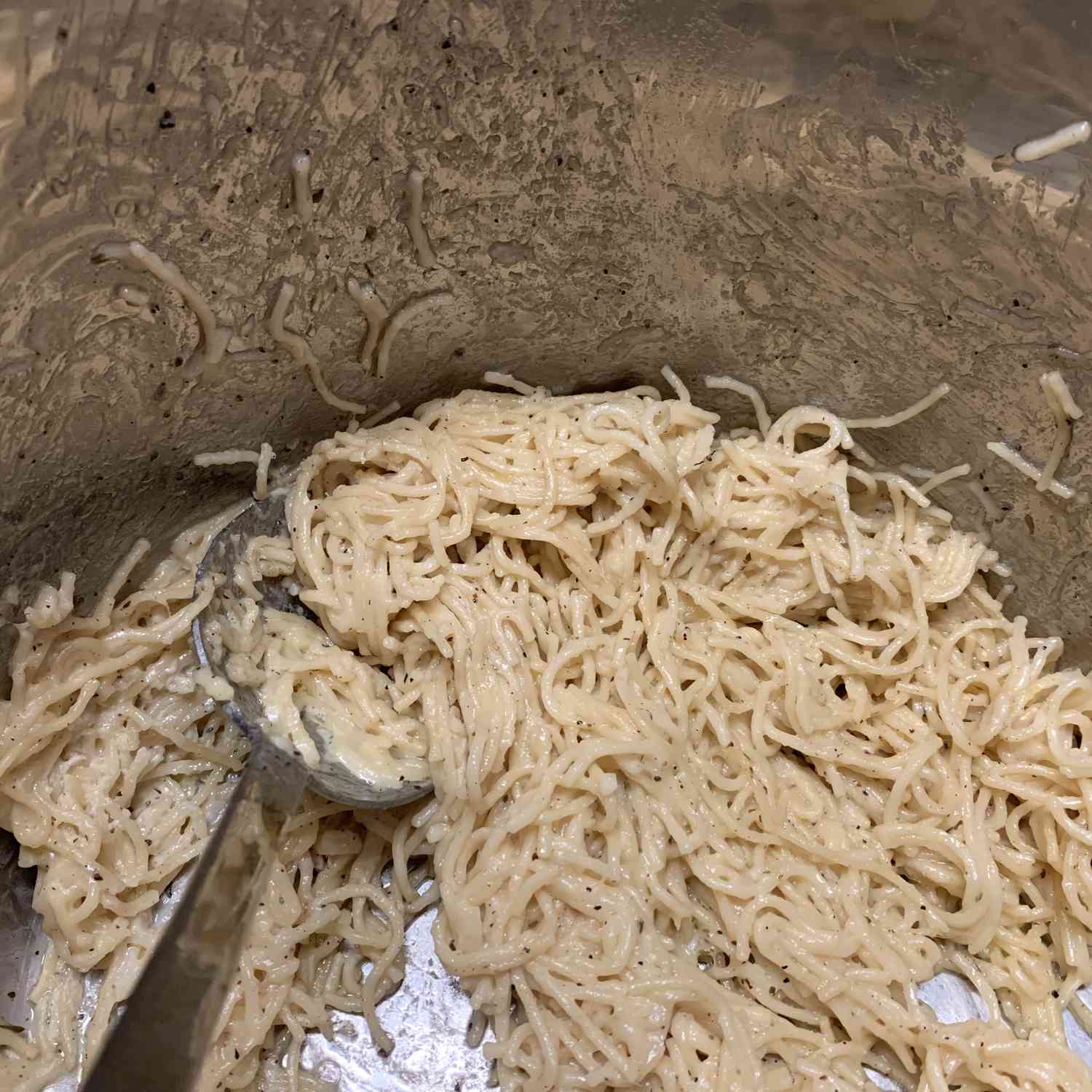 Instant Pot Angel tóc Alfredo Pasta