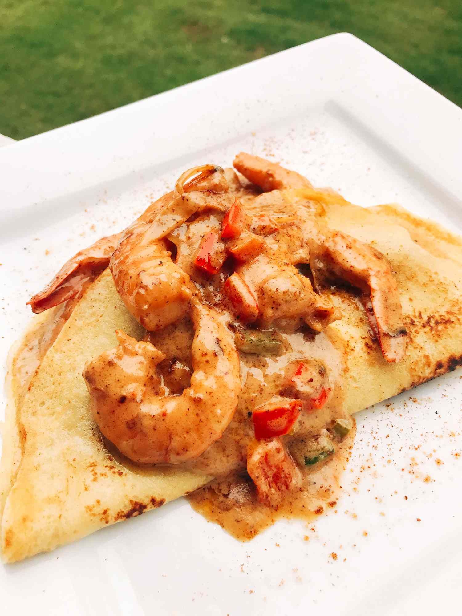 Cajun tôm crepe