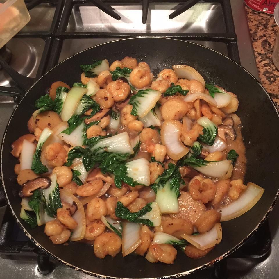 Asian bok choy xào