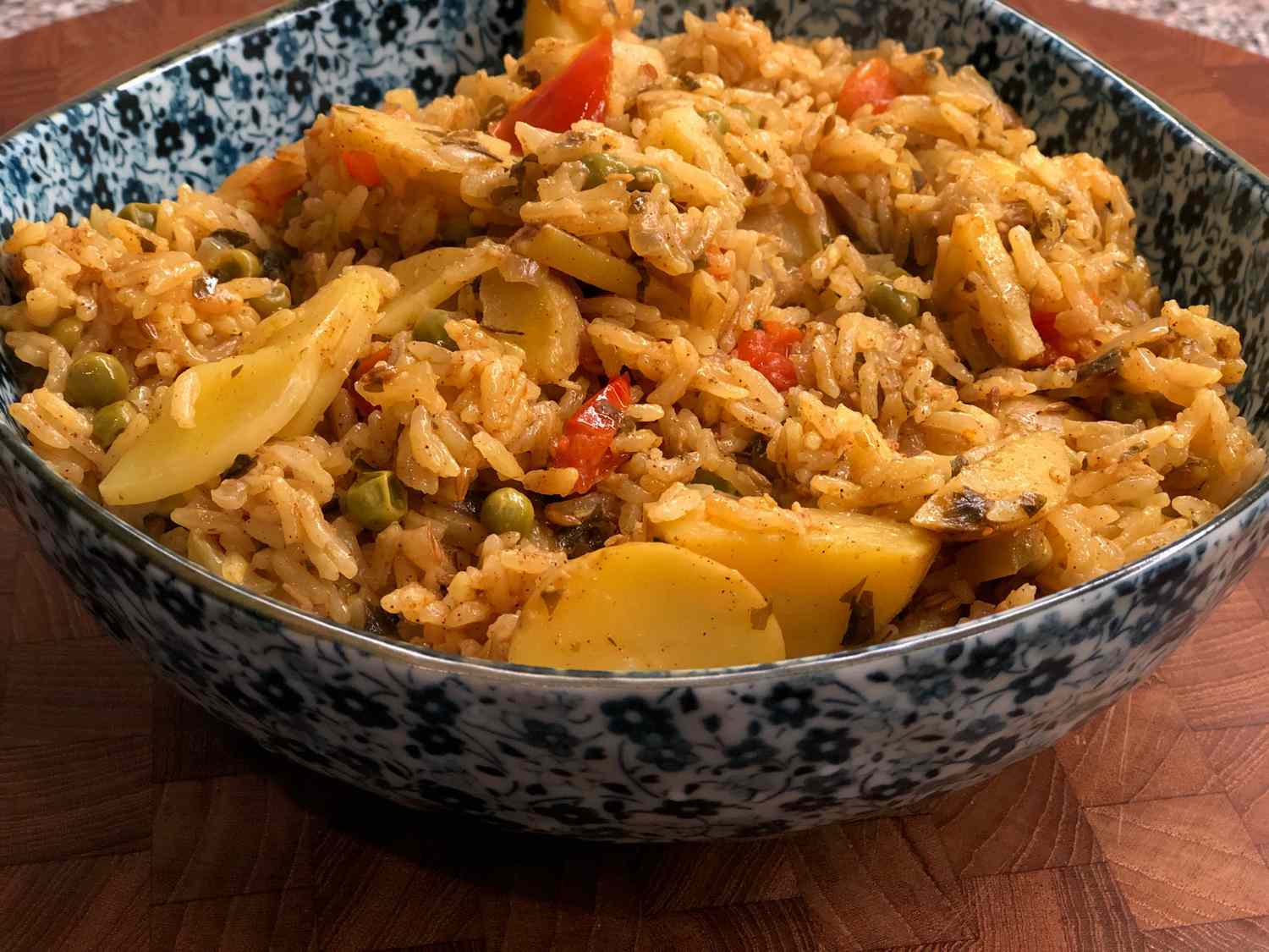 Instant Pot Pudina Pulao (gạo bạc hà)