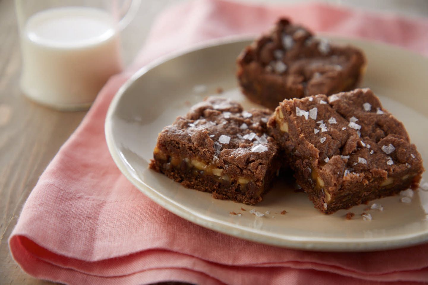 Brownies caramel muối