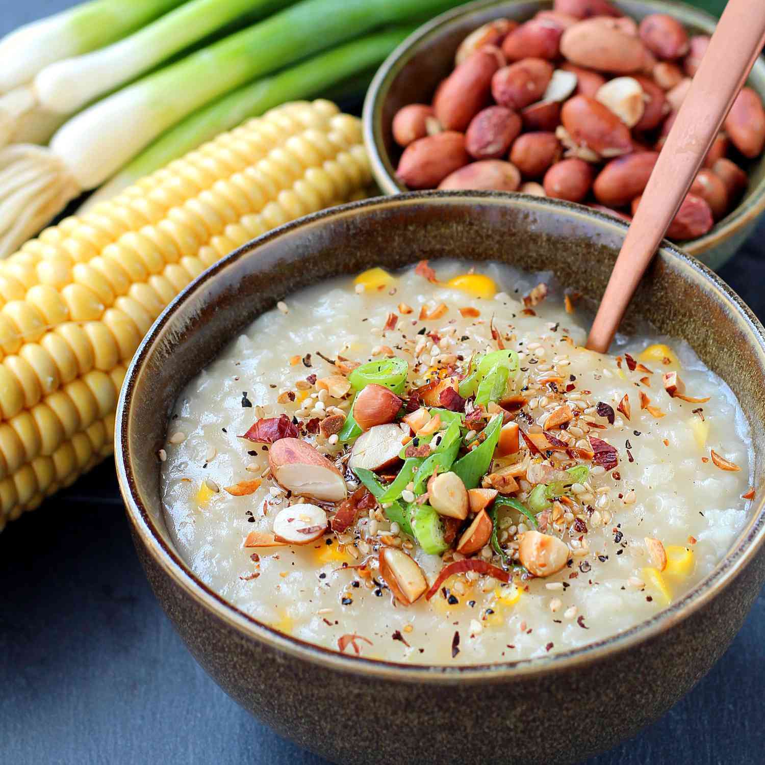 Instant Pot Vegan Corn Conge