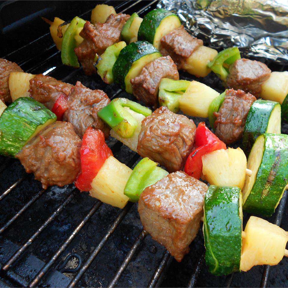 Thịt bò Shish Kebabs để nấu đông lạnh