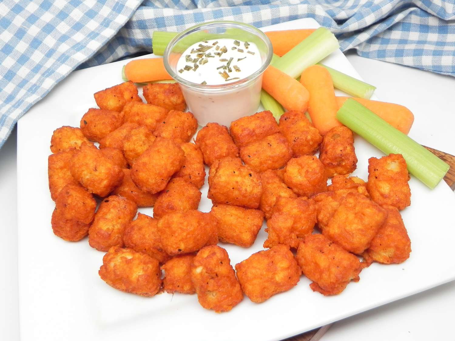 Chay không khí fowder Tater Tots