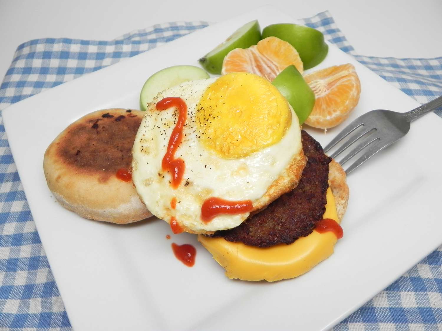 Air Freder Breakfast Sandwich khi đang di chuyển