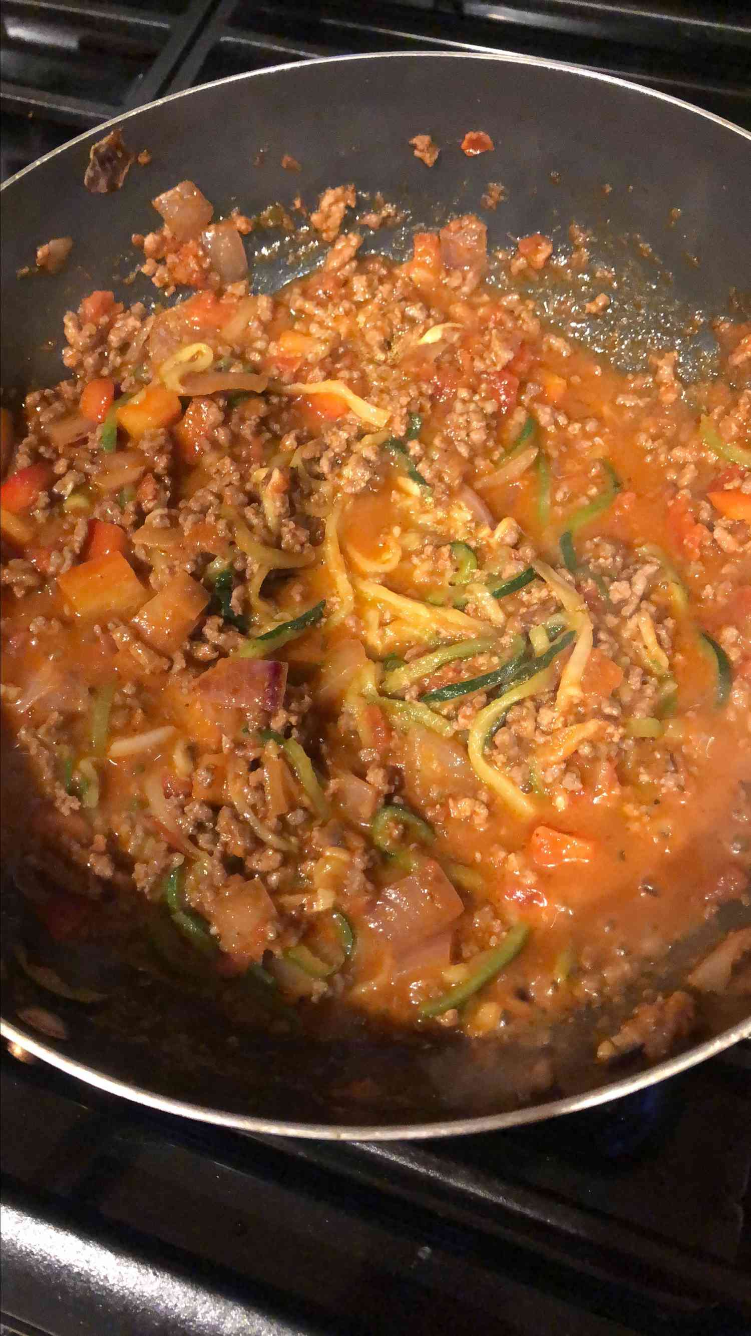 Bolognese zucchini mì