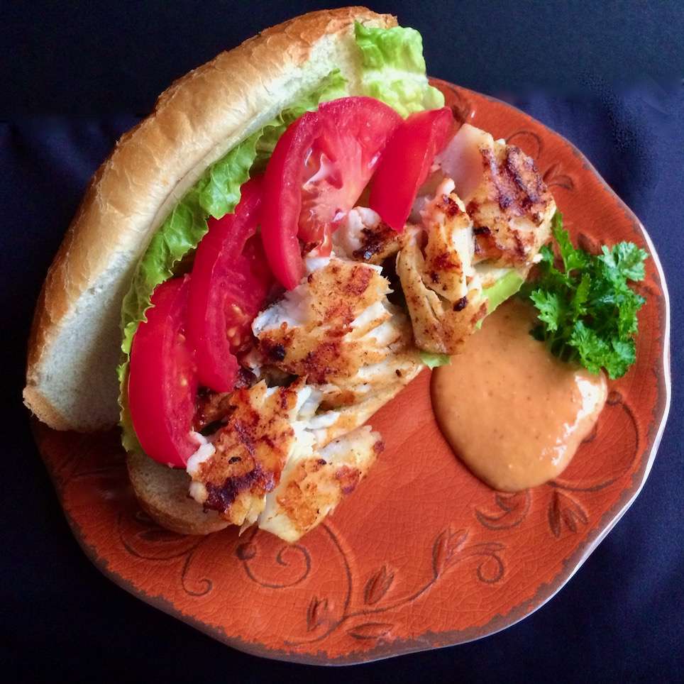 Bánh mì nướng cá cho hai