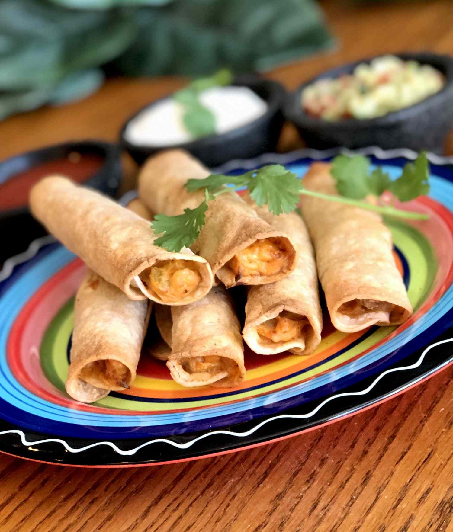 Không khí chiên gà taquitos