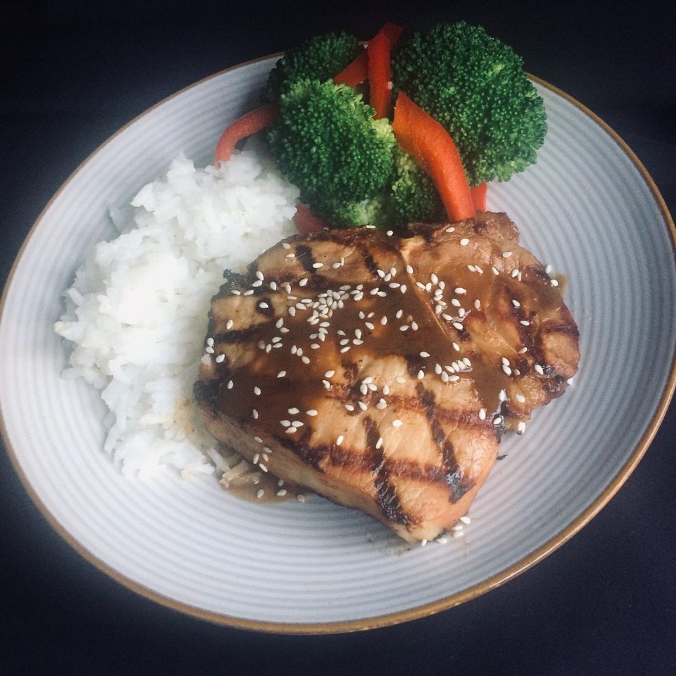 Thịt lợn teriyaki nướng