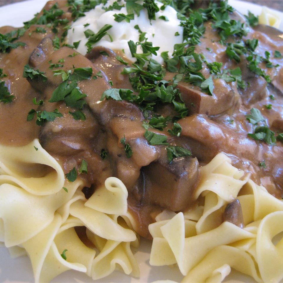 Portobello Mushroom Stroganoff