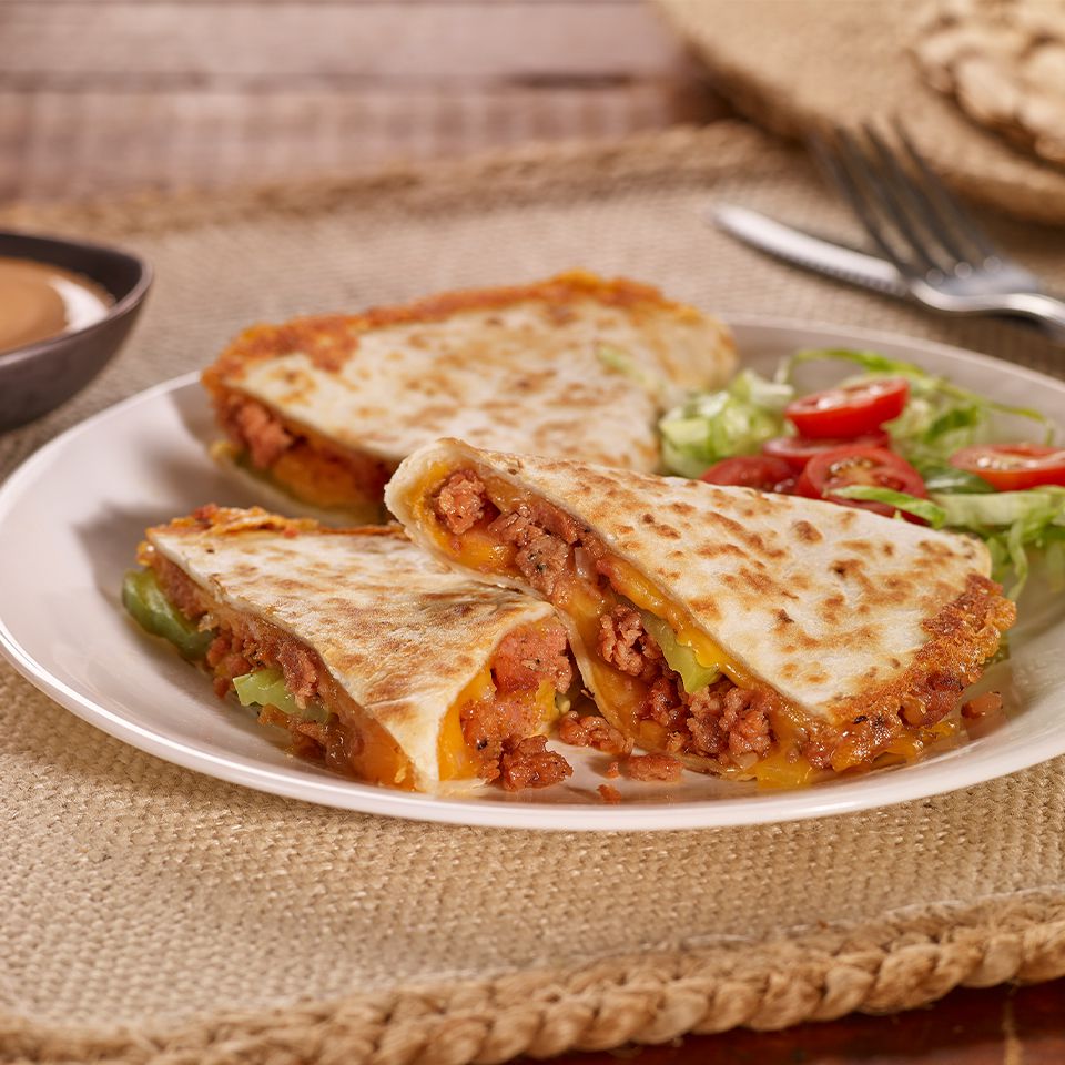 Quesadillas "Cheeseburger"