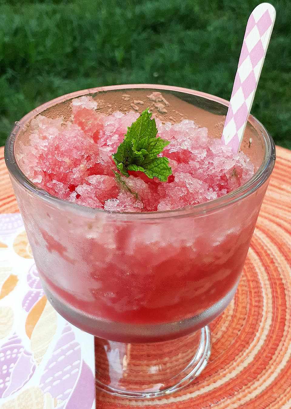 Dưa hấu mojito granita