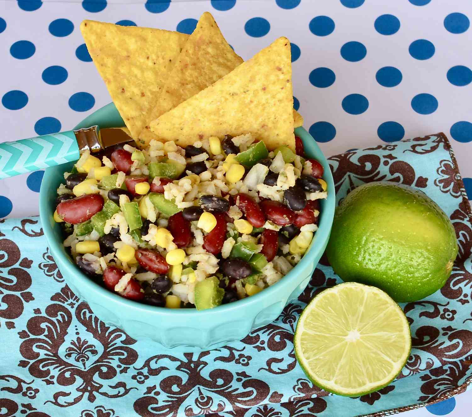 Đậu Mexico và salad gạo