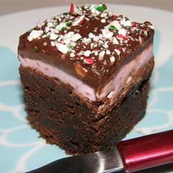 Peppermint brownies