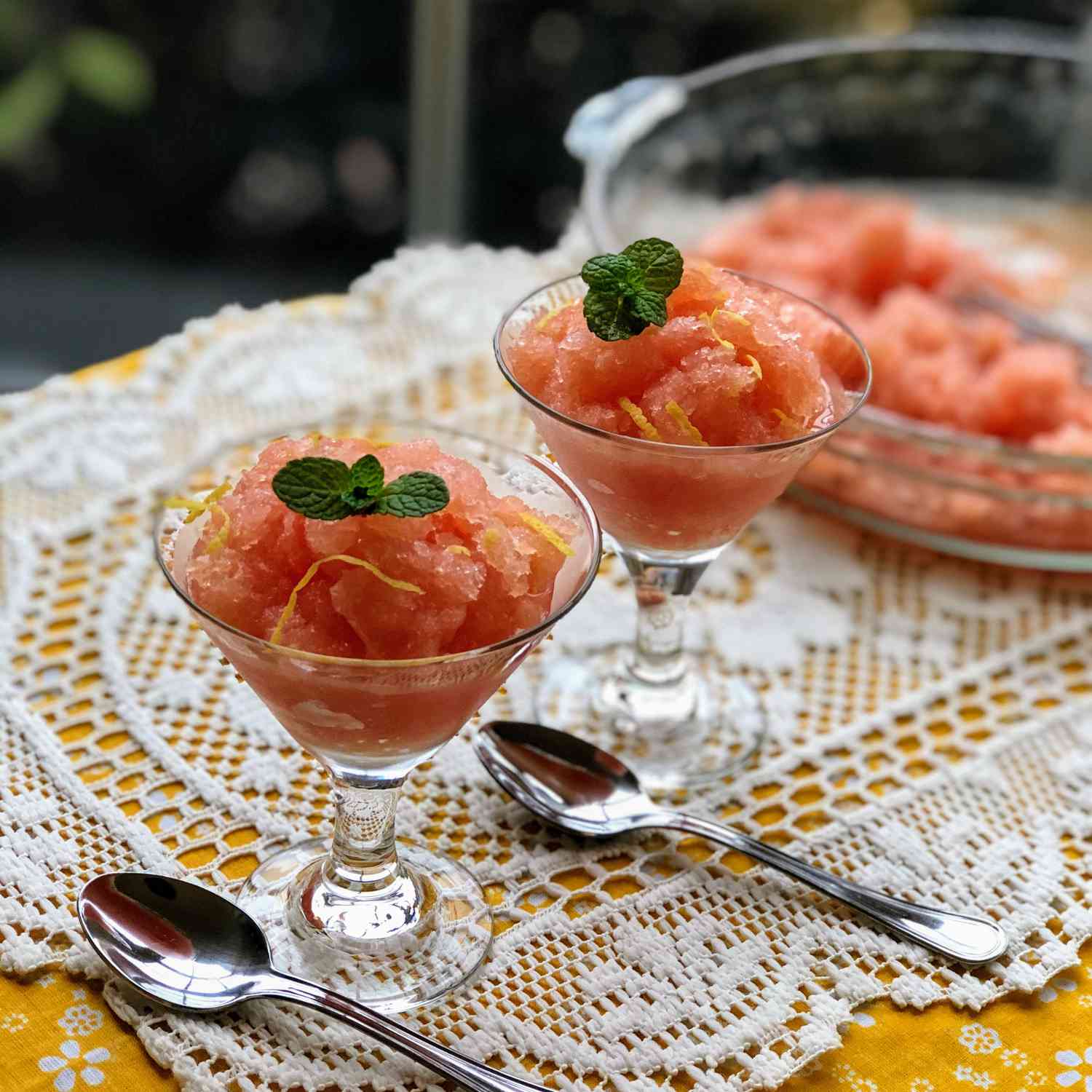 Lemon-pomelo granita