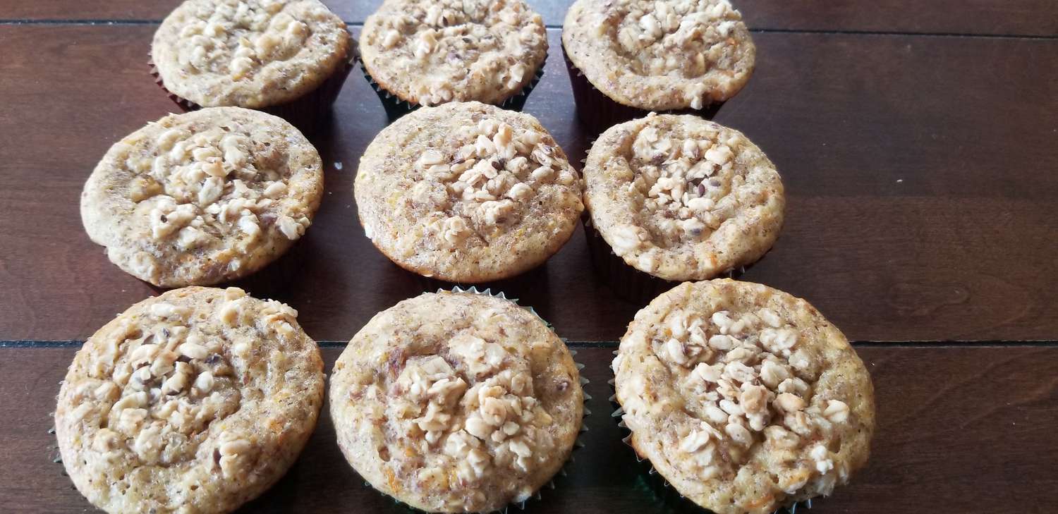 Muffins yến mạch mật ong-cam