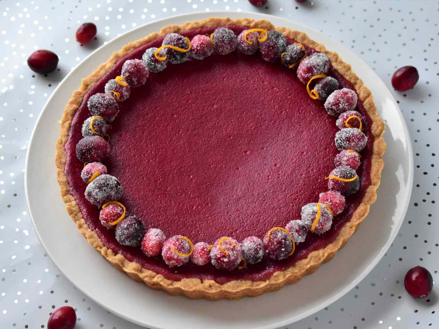 Cranberry-Orange Curd Tart