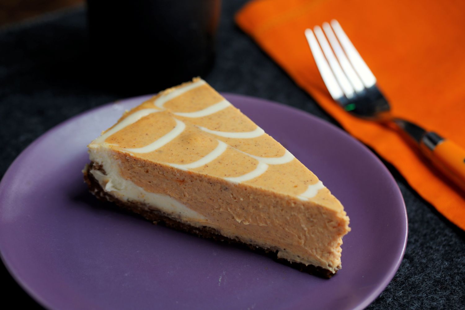 Bánh quy thông minh Spiderweb Pumpkin Cheesecake