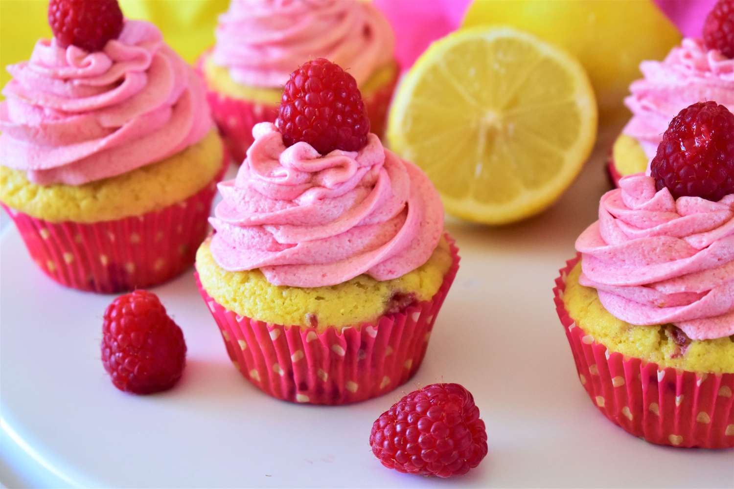 Cupcakes chanh-raspberry