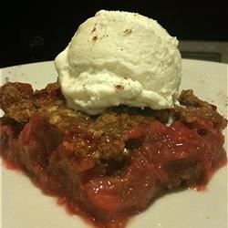 Rhubarb Raspberry Crisp