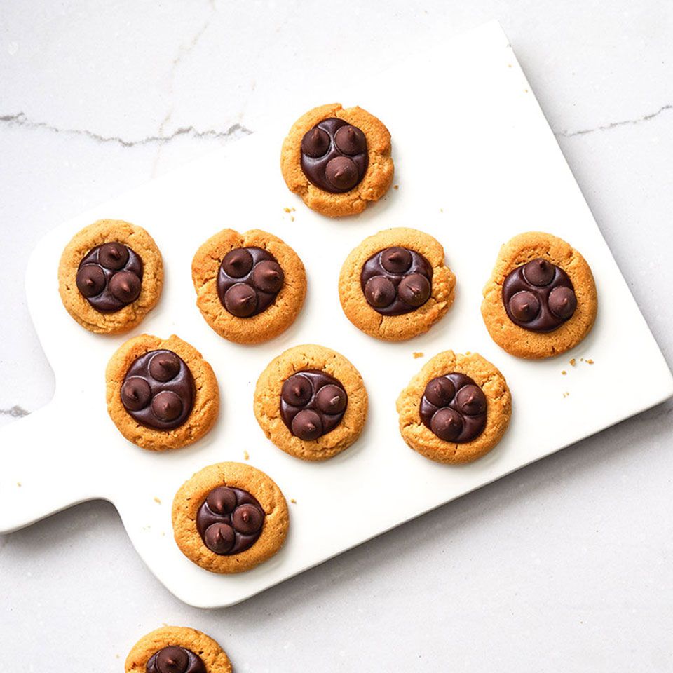 Ghirardelli Chocolate Peanut Butter Thumbprint Cookies