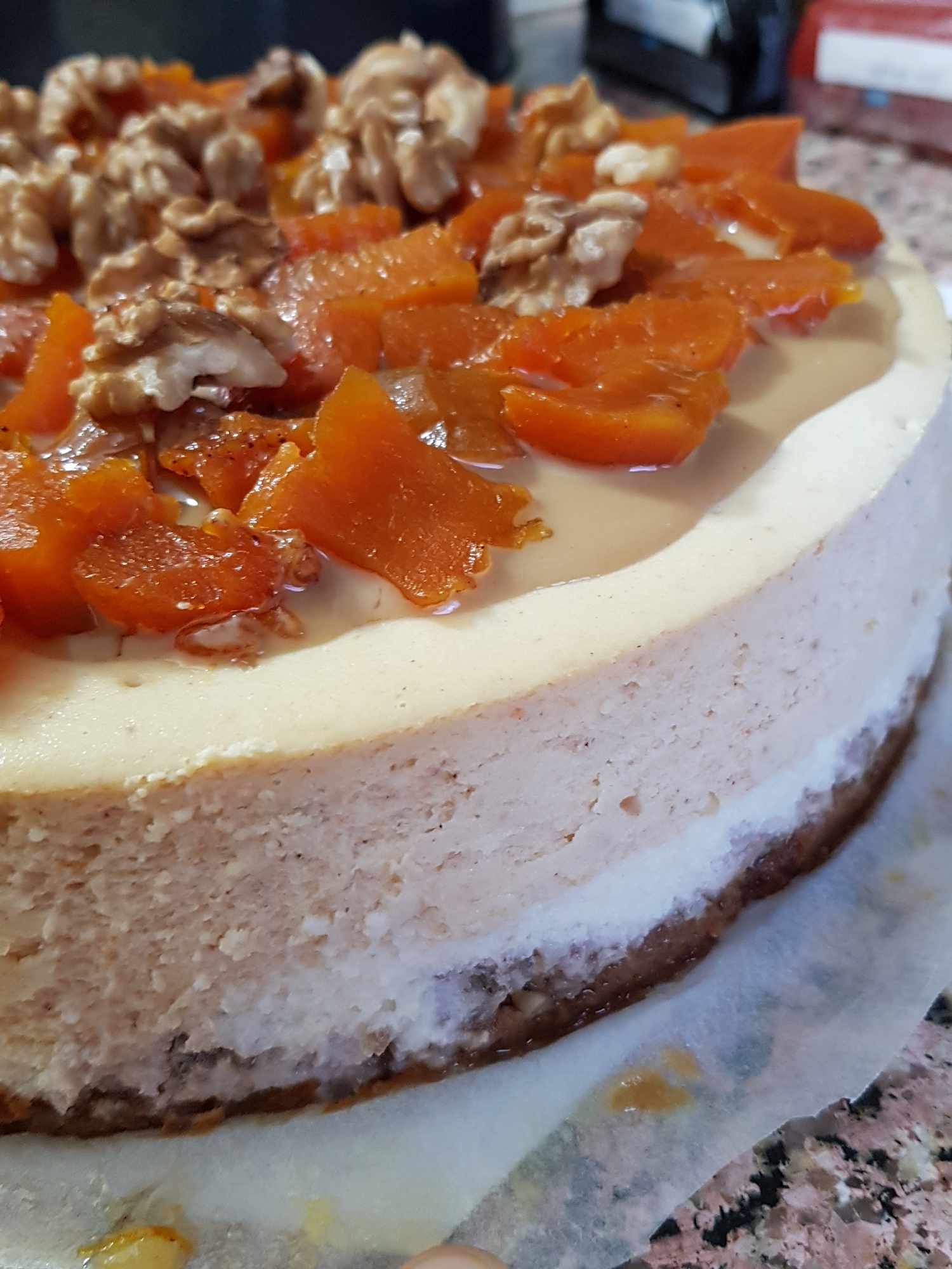 Bí ngô Tahini Cheesecake