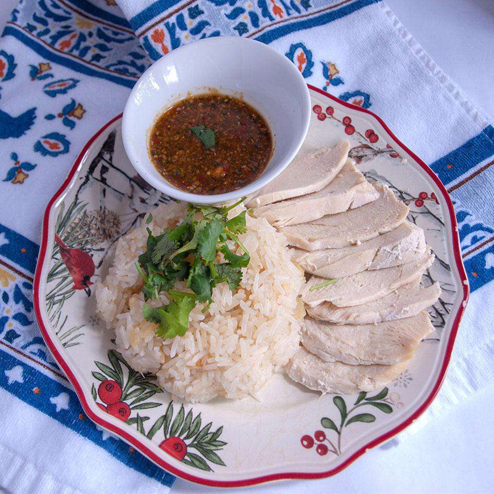 Khao Man Gai Thai Gà và gạo (Phiên bản lành mạnh)