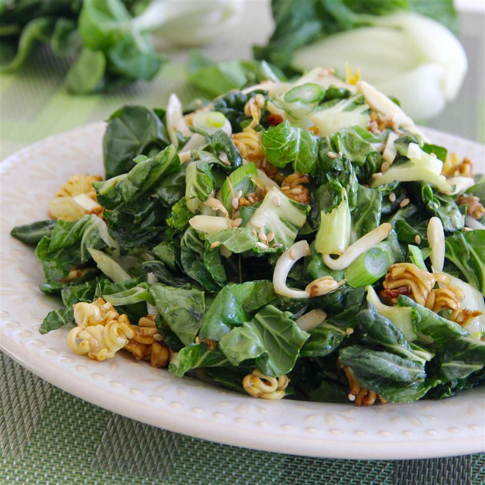 Bok choy ramen salad