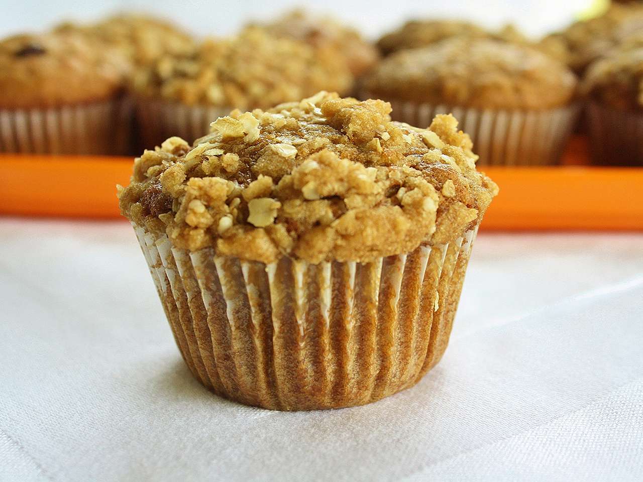 Bánh nướng xốp bí ngô với topping Streusel