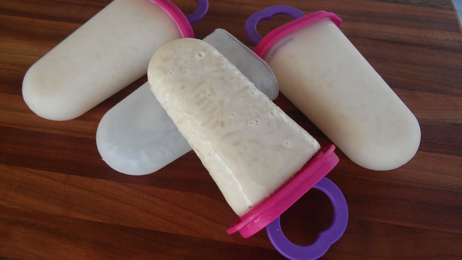 Arroz con leche ice pops