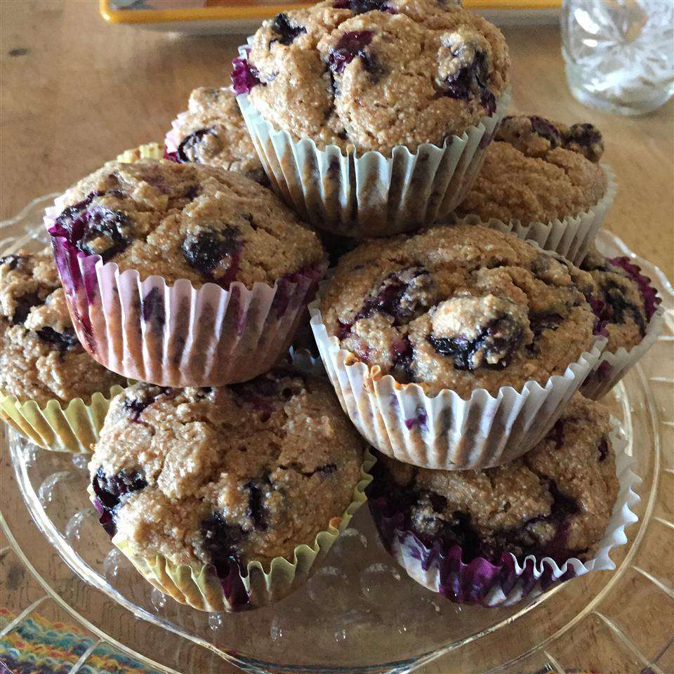 Jumbo Whole Wheat Blueberry Buffins