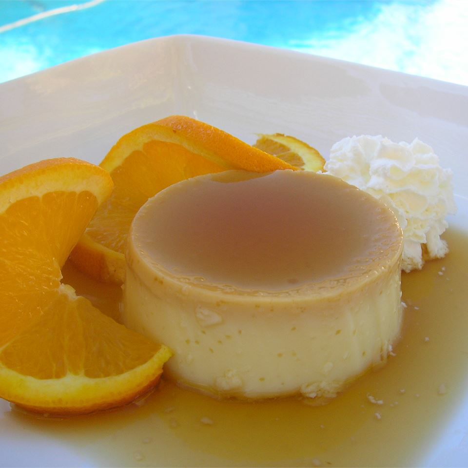 Dừa phô mai flan (flan de coco y queso)