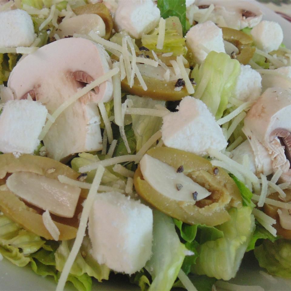 Salad tỏi feta với nấm