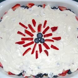 Red, White và Blueberry Shortcake