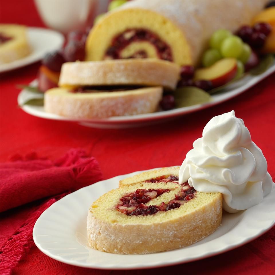 Cranberry Cake Rolls